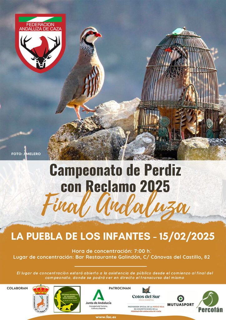 La Puebla de los Infantes acogerá la Final Andaluza del Campeonato de Perdiz con Reclamo 2025