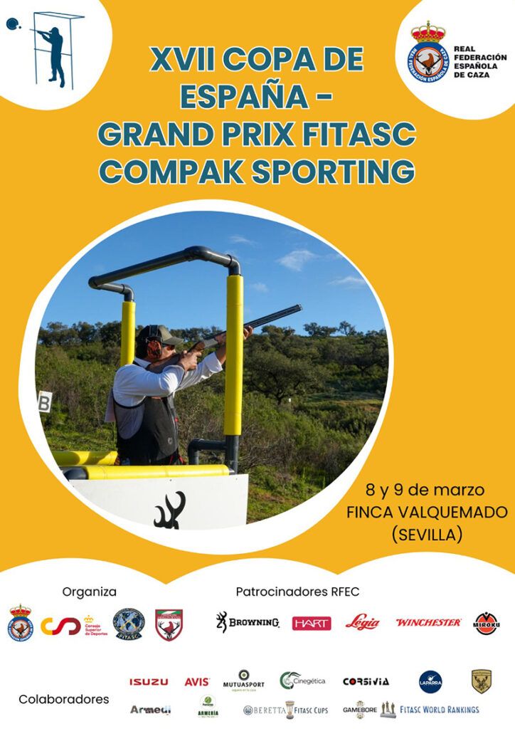 Sevilla acogerá la Copa de España - Grand Prix FITASC de Compak Sporting el 8 y 9 de marzo