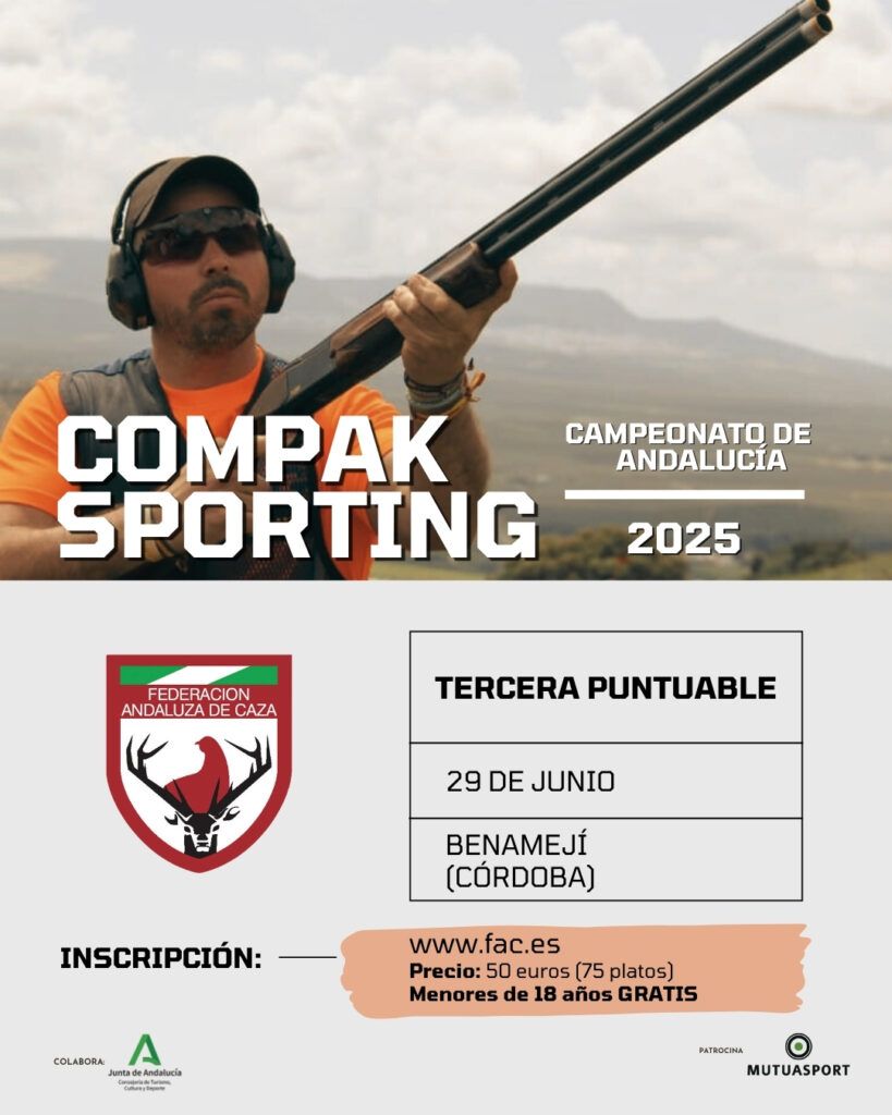 Abierta la inscripción en la tercera puntuable del Andaluz de Compak Sporting 2025
