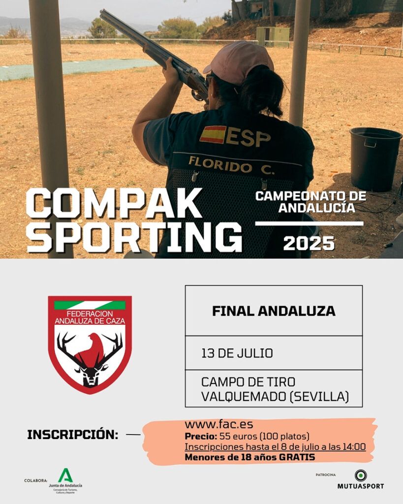 Abierta la inscripción en la final del Campeonato Andaluz de Compak Sporting 2025