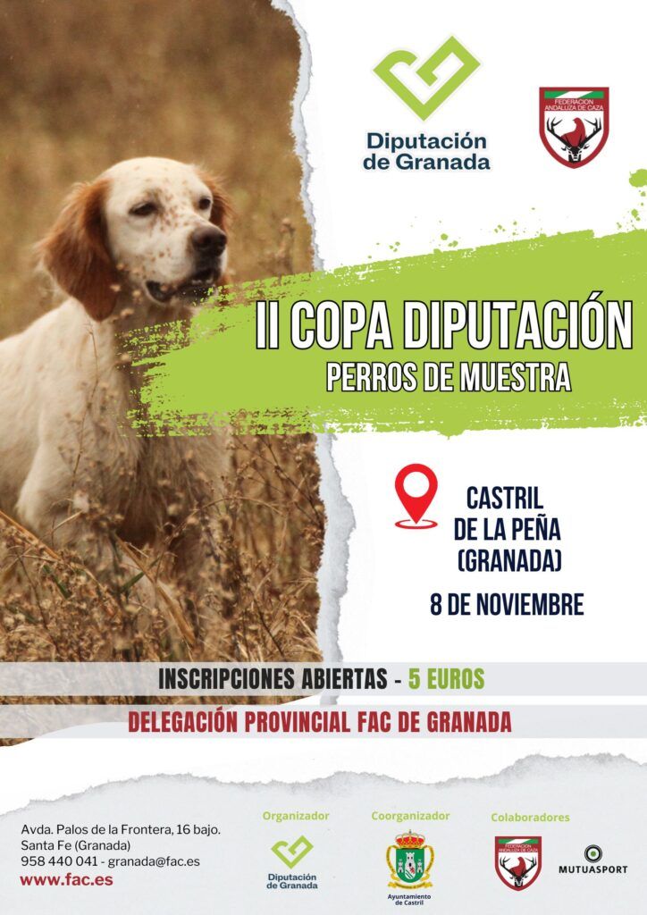 Castril, próxima parada de la II Copa de Diputación de Granada con Perros de Muestra