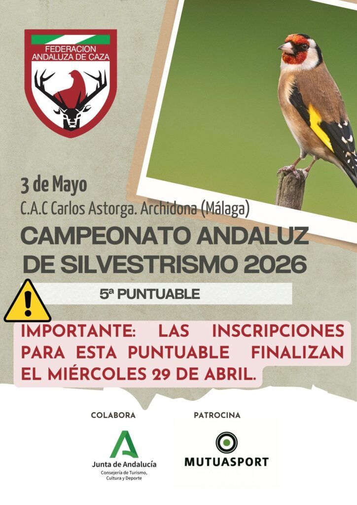 El cierre de inscripciones de la siguiente puntuable de Silvestrismo será el miércoles 29 de abril