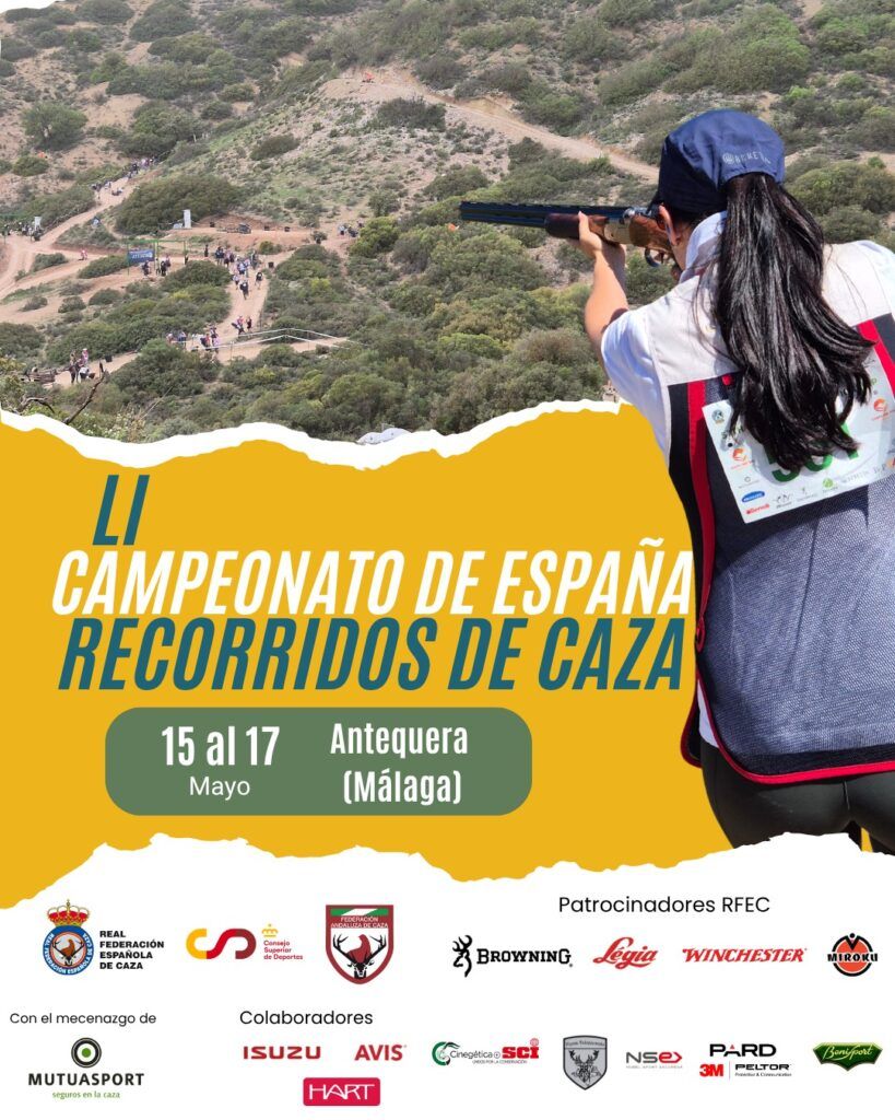 Más de 350 deportistas pelearán por el título de Campeón de España de Recorridos de Caza 2026 en La Yedra (Antequera)
