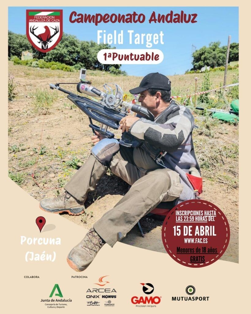 Abierta la inscripción para la 1ª Puntuable del  Campeonato Andaluz de Field Target 2026