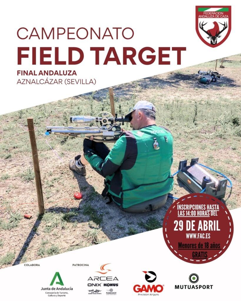 Los campeones andaluces de 2026 de Field Target se conocerán el 3 de mayo en una Final que ya tiene inscripciones abiertas