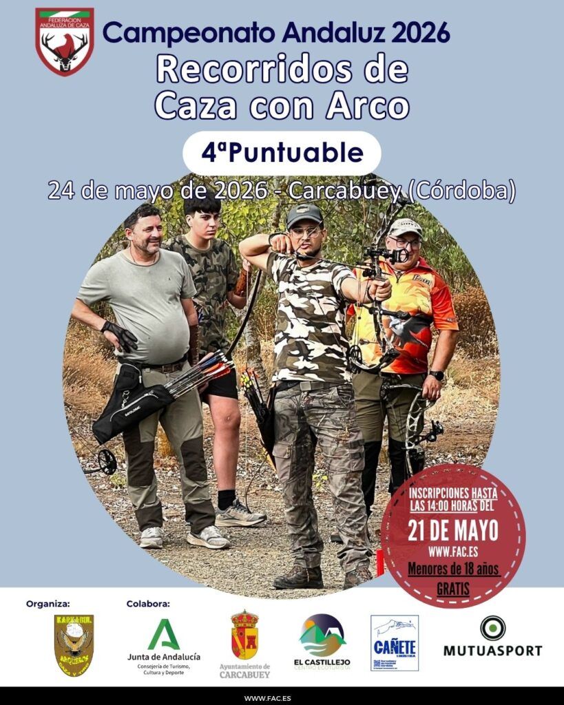 Inscripciones abiertas para la 4ª Puntuable de Recorridos de Caza con Arco
