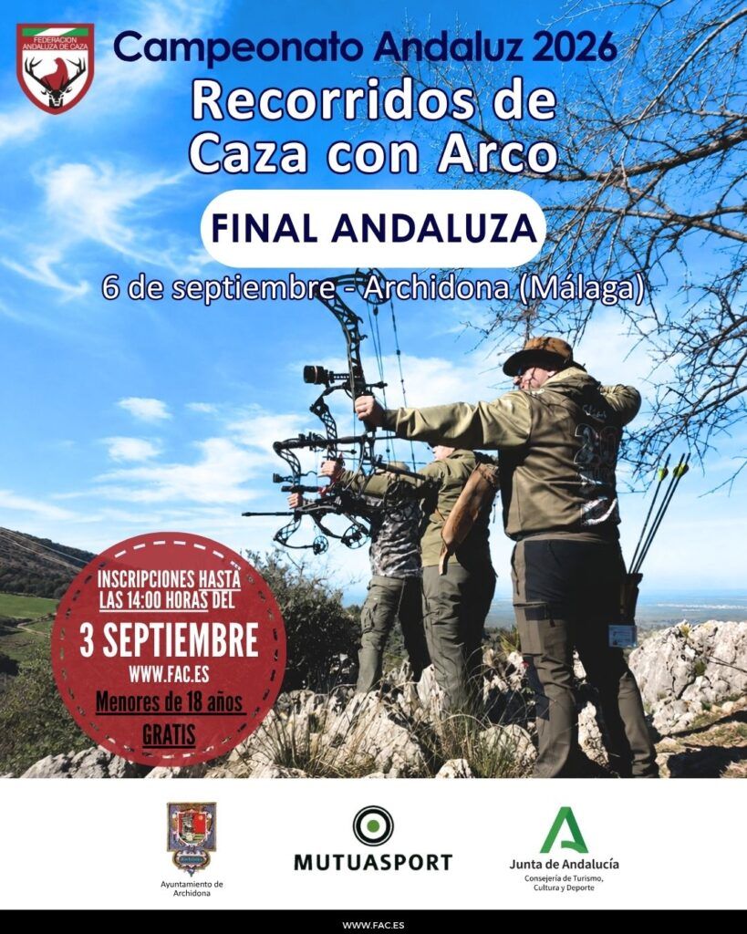 La Final Andaluza de Recorridos de Caza con Arco se disputa el 6 de septiembre en Archidona